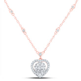 5/8CTW-DIA CN FASHION HEART NECKLACE (18 INCH)
